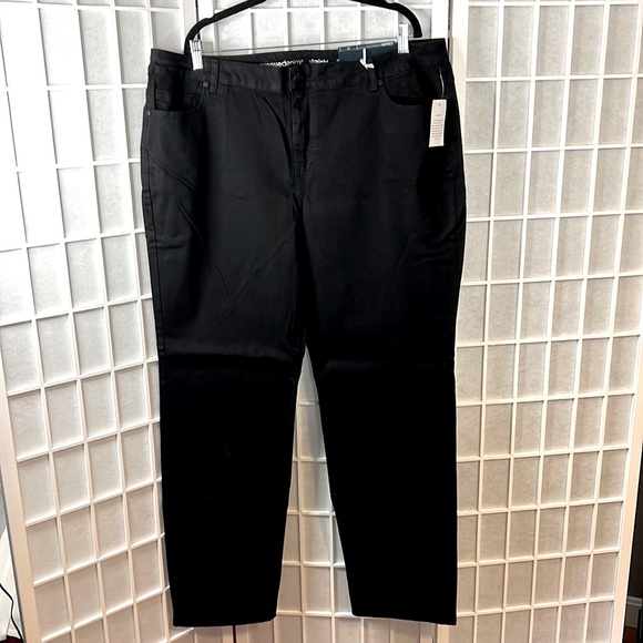 Avenue Jeans Straight Black 20T New - Picture 1 of 5